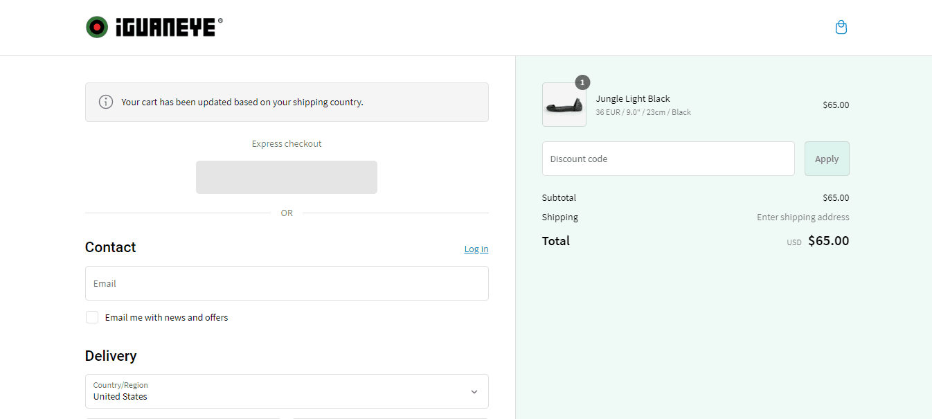 How to apply Iguaneye coupon code